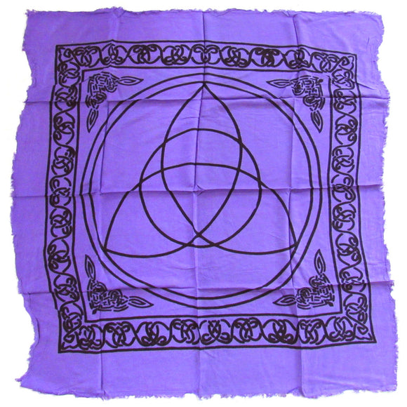 Purple Triquetra Altar Cloth (36 Inches)