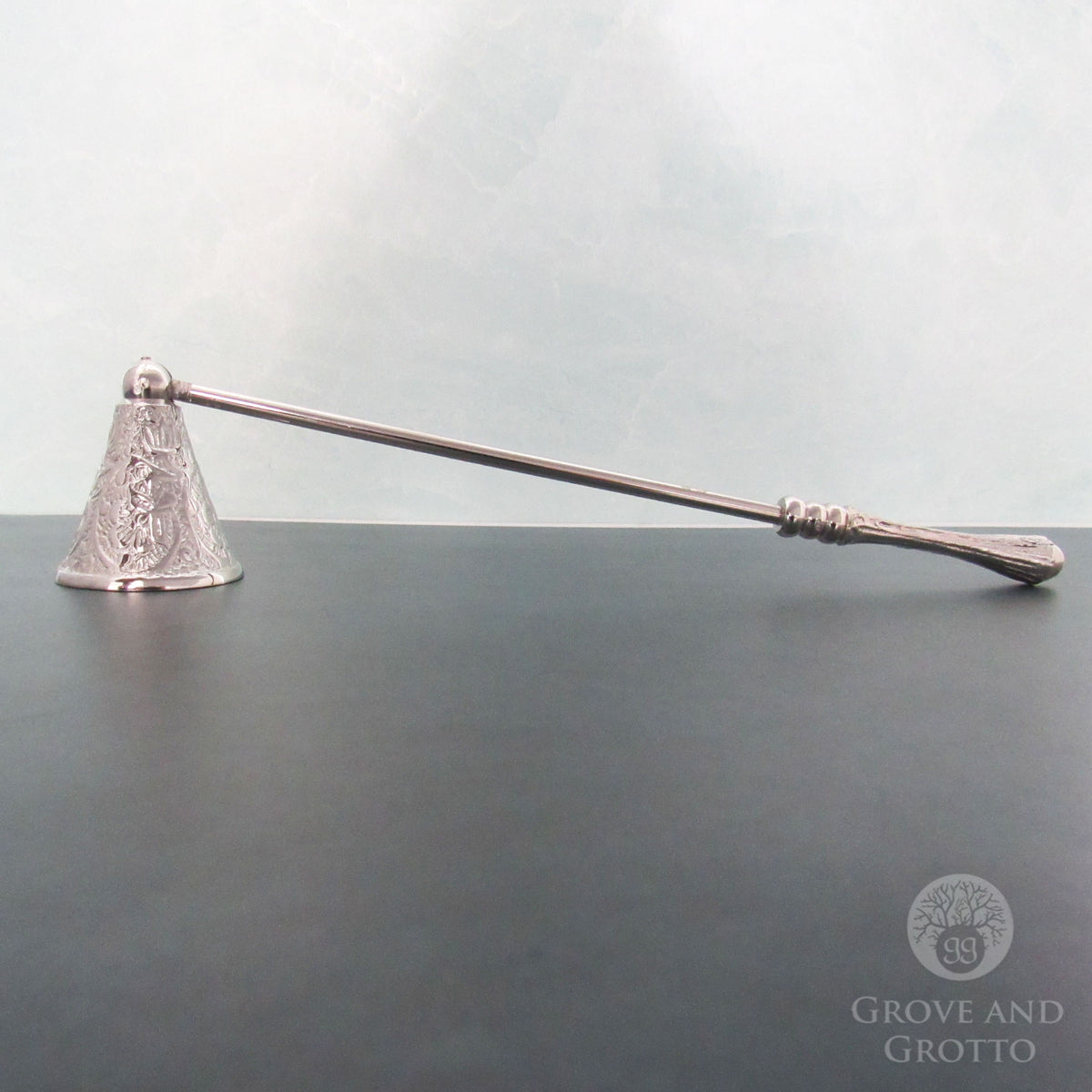 Ornate Candle Snuffer (Silver) – Grove and Grotto