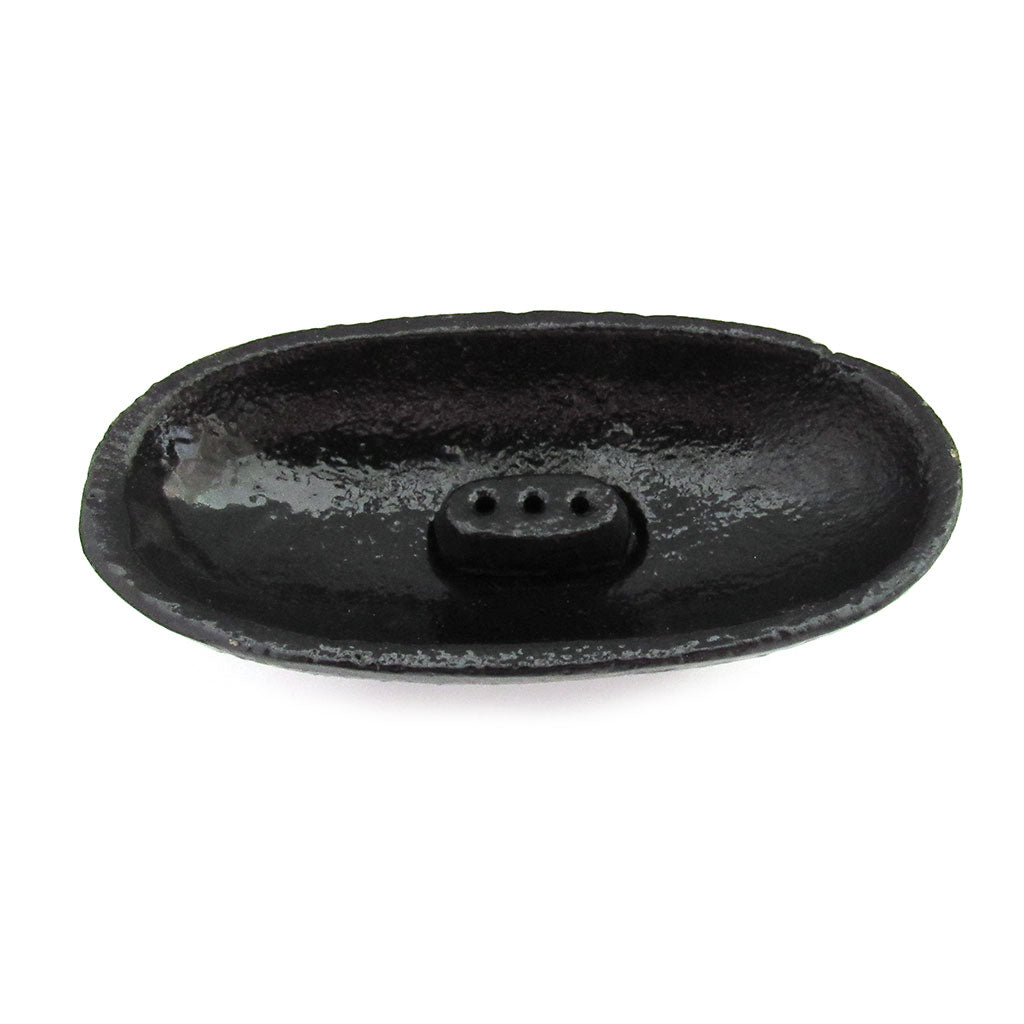 Canoe-Style Cast Iron Incense Burner (4 Inches)