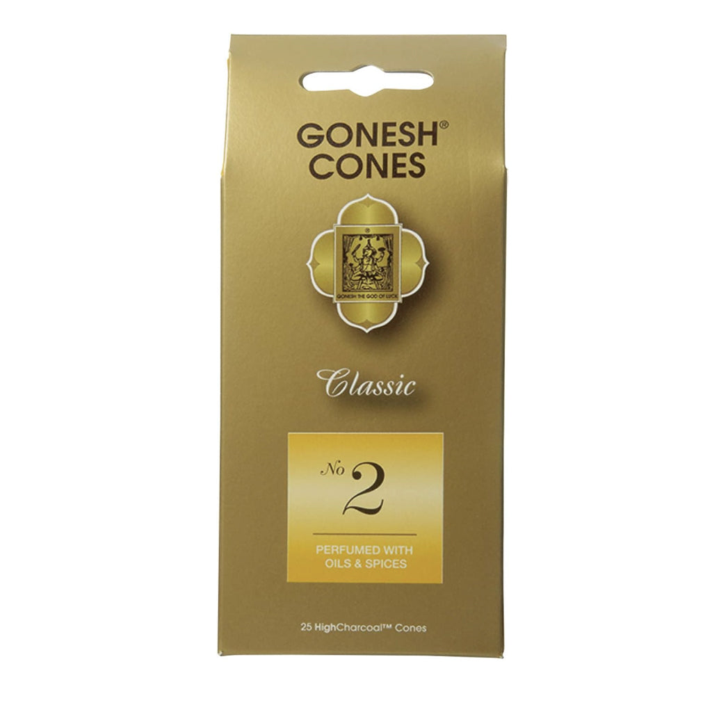 Gonesh Classic Incense Cones (Package of 25) - #2 Oils and Spices