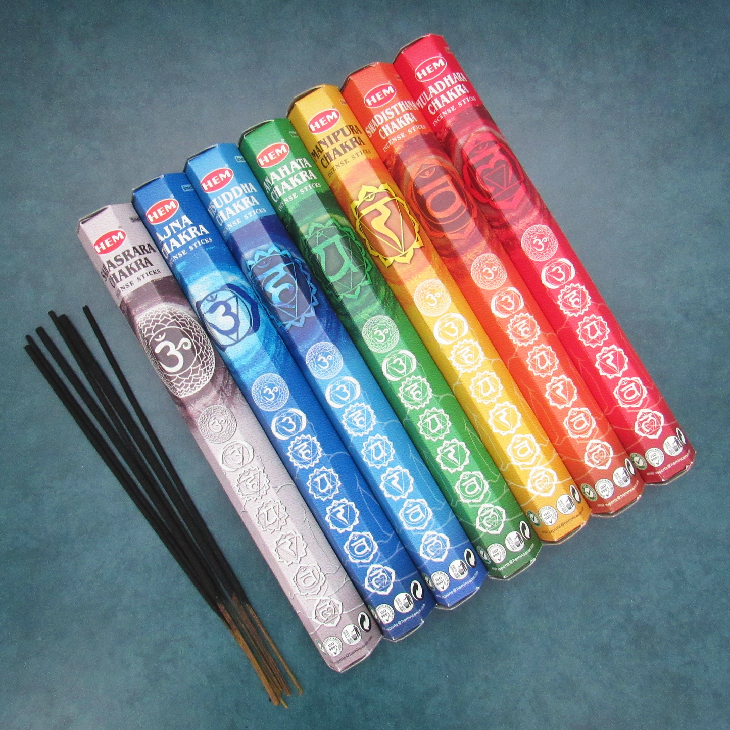 Seven Chakras Incense - Deluxe Boxed Gift Set by HEM