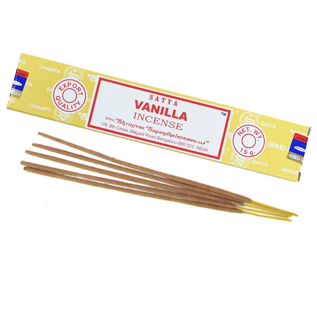 Vanilla Incense Sticks (15 g) by Satya Grove and Grotto