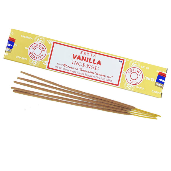 Vanilla Incense Sticks (15 g) by Satya