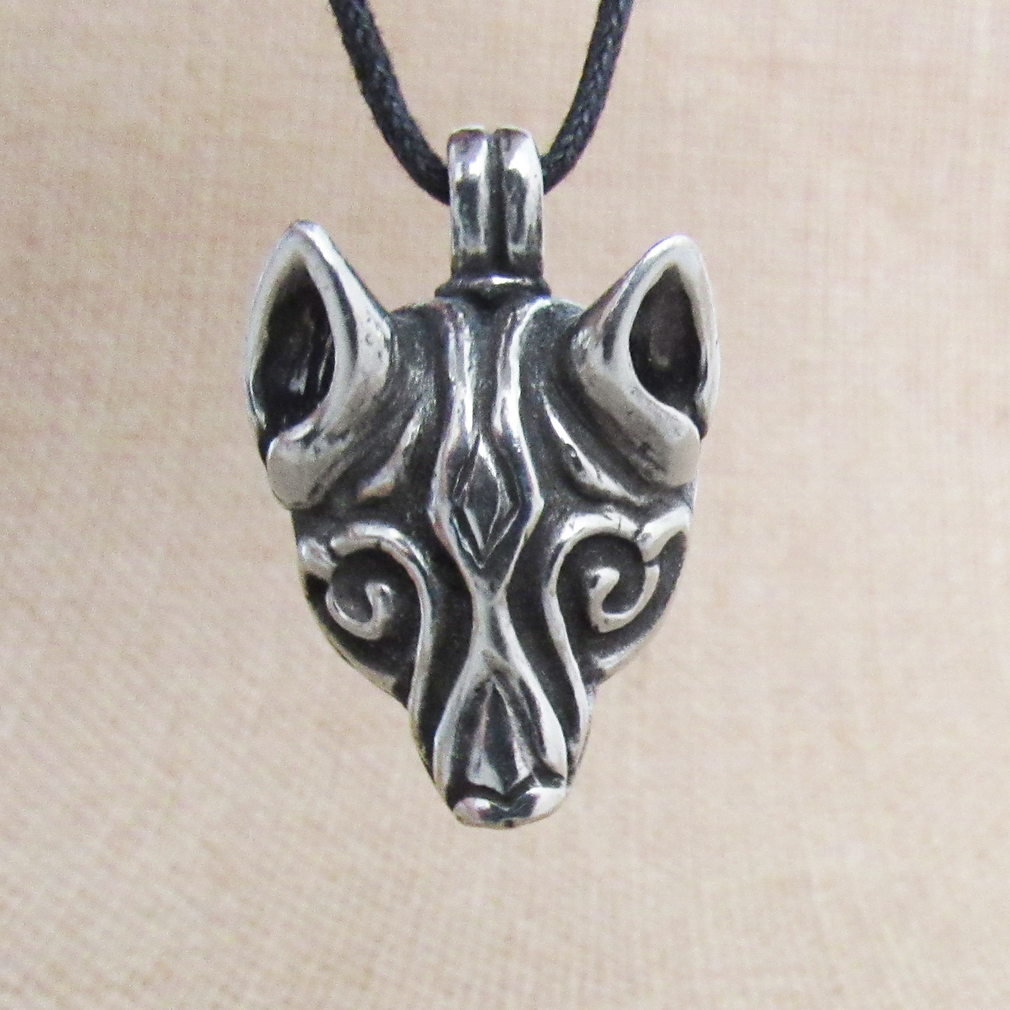 Viking Wolf Head Pendant