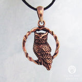 Bronze Owl Pendant