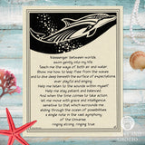 Dolphin Prayer Parchment Poster (8.5" x 11")