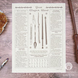 Your Magick Wand Parchment Poster (8.5" x 11")