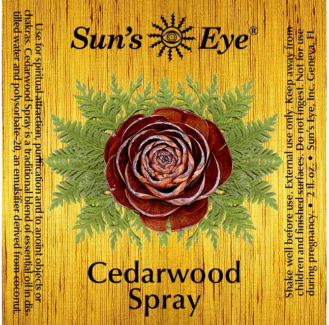 Sun's Eye Cedarwood Spray (2 oz)