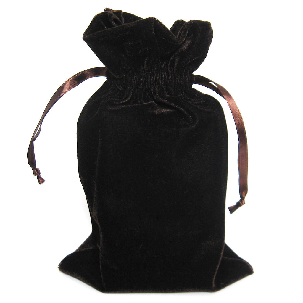 Velvet Bag (6x9 Inches) - Dark Brown