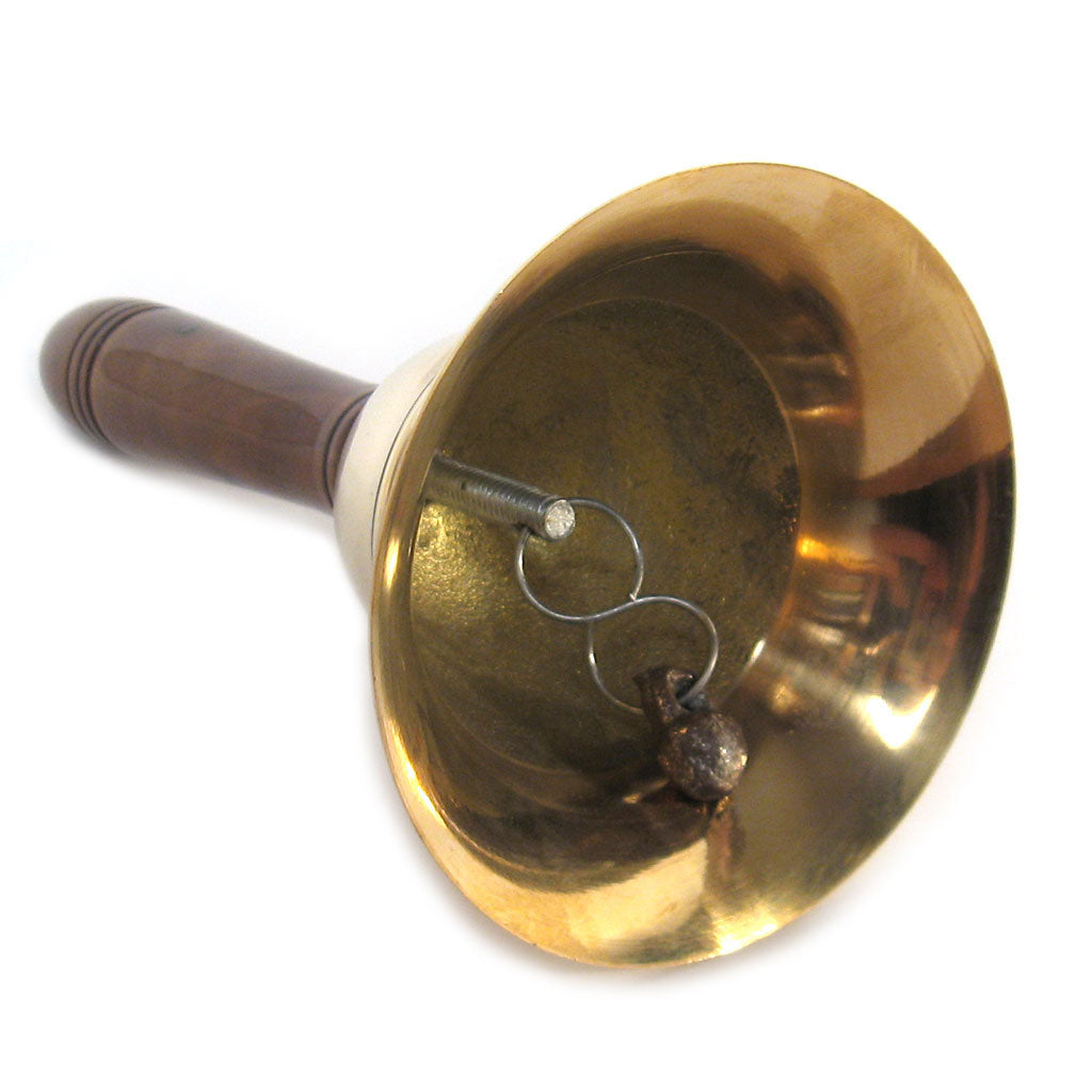 Wood Handle Brass Bell (8 Inches)