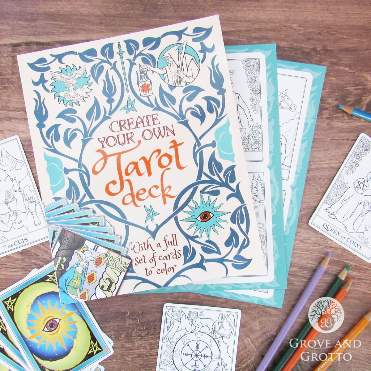 Create Your Own Tarot Deck (with a Full Set of Cards to Color) Grove