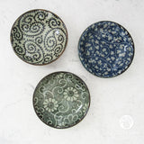 Ceramic Trinket Dish (Indigo Blossoms)