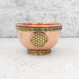 Flower of Life Copper Offering Bowl (3 Inches)