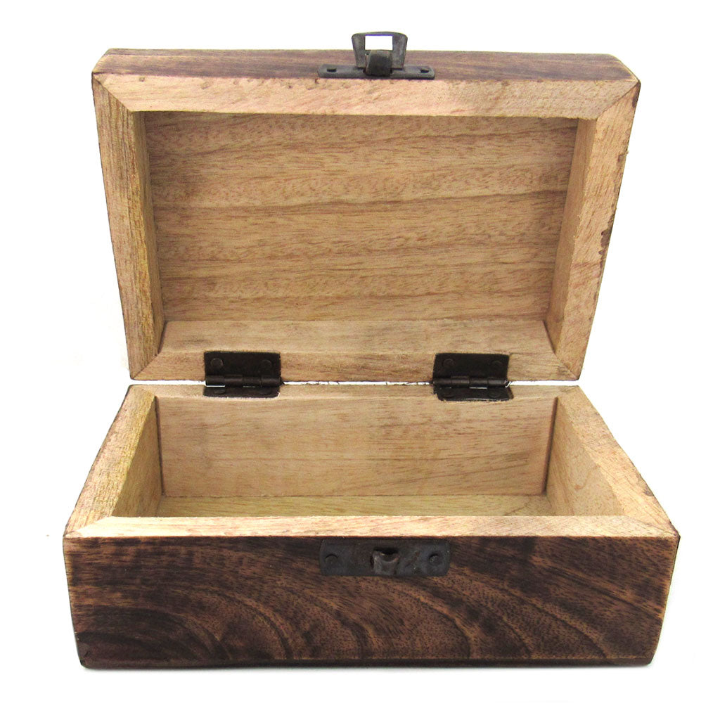 Celtic Spirals Carved Wood Box