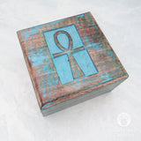 Ankh Painted Wood Box