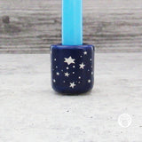 Celestial Chime Candle Holder (Blue and Silver)