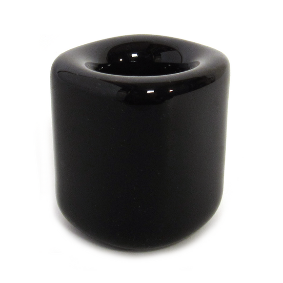 Ceramic Chime Candle Holder (Black)