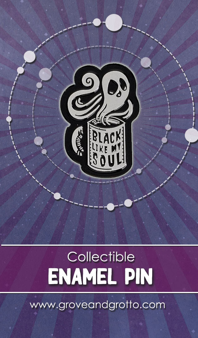 Black Like My Soul Enamel Pin