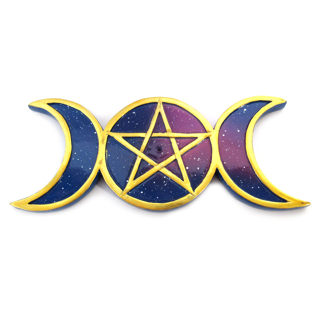 Celestial Triple Moon Incense Burner