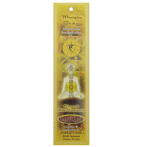 Manipura (Solar Plexus) Chakra Incense Sticks by Prabhuji's - Package of 10