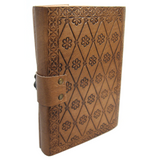 Celtic Cross Leather Journal with Latch