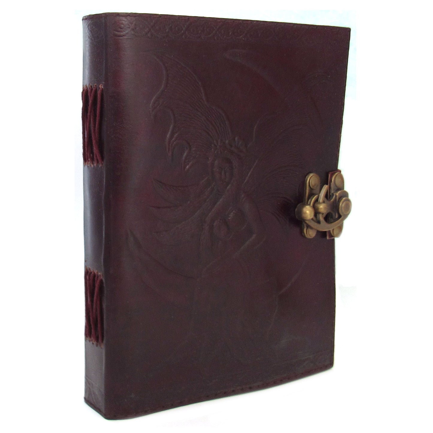 Fairy Moon Leather Journal with Latch