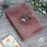 Leather Journal with Black Onyx