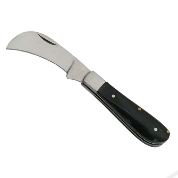Mini Folding Boline with Black Horn Handle (2.5 Inches)