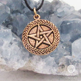 Celtic Knot Pentagram (Bronze)