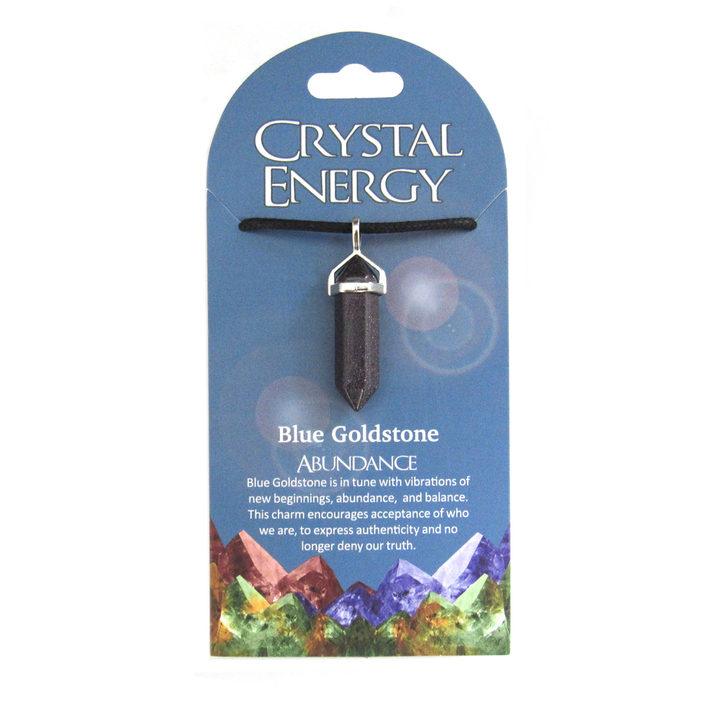 Blue Goldstone (Abundance) Crystal Energy Pendant