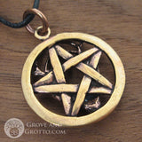 Stag Pentagram Amulet (Bronze)