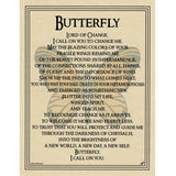 Butterfly Prayer Parchment Poster (8.5" x 11")
