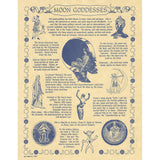 Moon Goddess Parchment Poster (8.5" x 11")