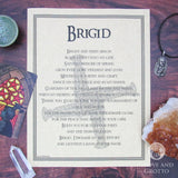Brigid Prayer Parchment Poster (8.5" x 11")