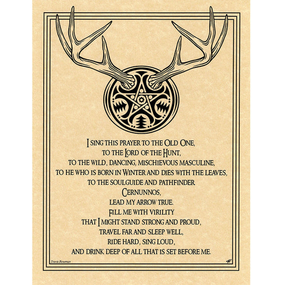 Horned Lord Parchment Poster (8.5