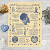 Moon Goddess Parchment Poster (8.5" x 11")