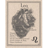 Leo Parchment Poster (8.5" x 11")