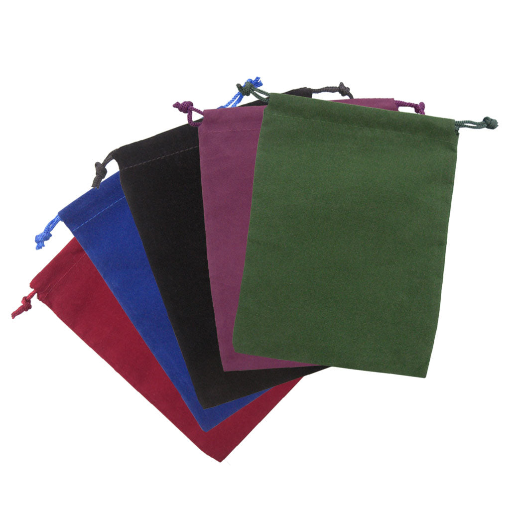 Velveteen Bag (5x7 Inches) - Black