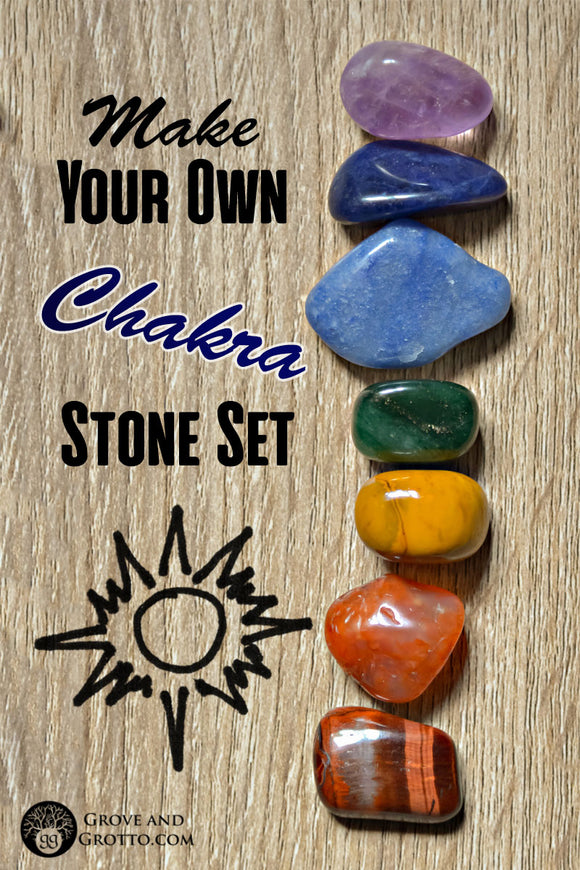 How to make your own chakra stone set