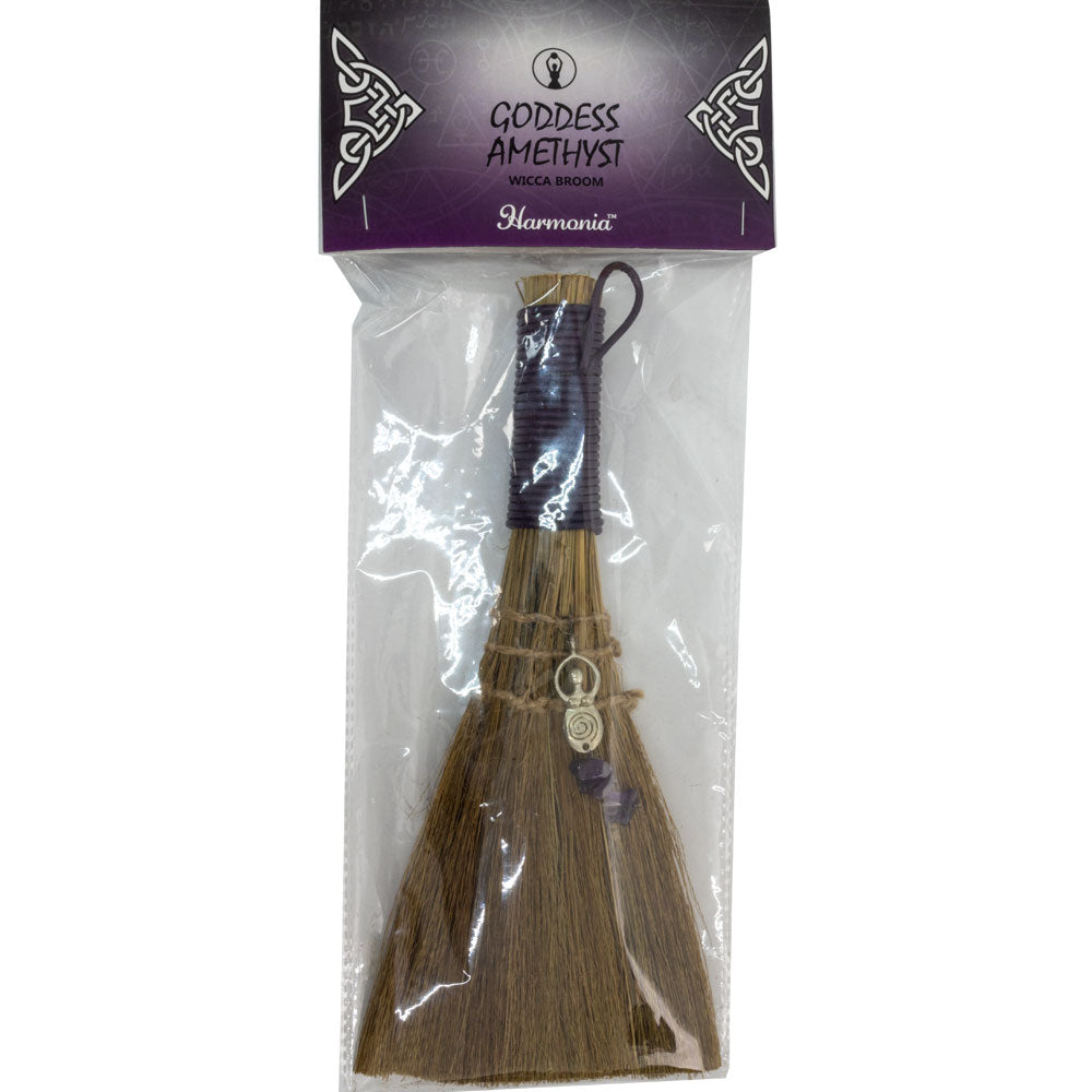 Mini Besom (Goddess with Amethyst)