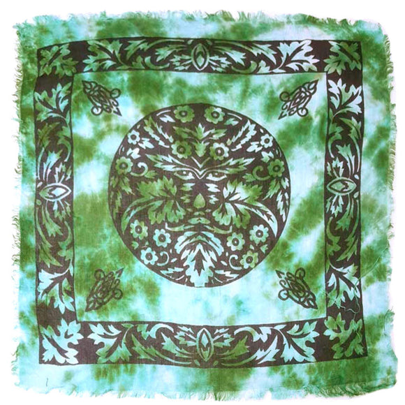 Green Man Altar Cloth (18 Inches)