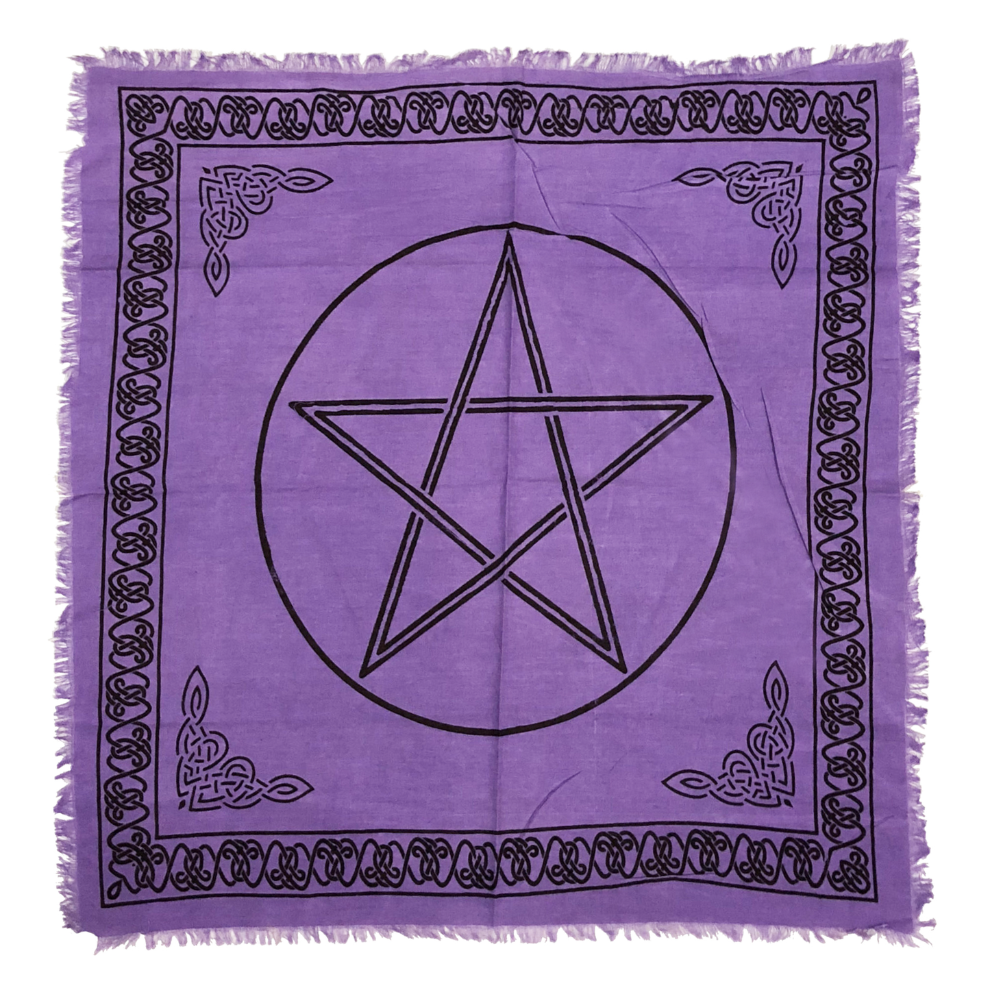 Purple Pentagram Altar Cloth (24 Inches)
