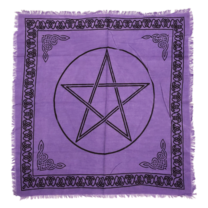 Purple Pentagram Altar Cloth (24 Inches)