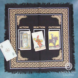 Three-Card Tarot Spread Altar Cloth (18 Inches)
