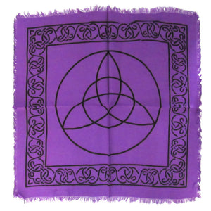 Purple Triquetra Altar Cloth (18 Inches)