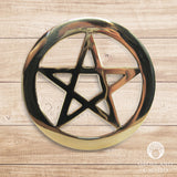 Brass Pentacle Altar Tile (4.5 Inches)