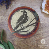 Raven Raku Altar Tile (4 Inches)