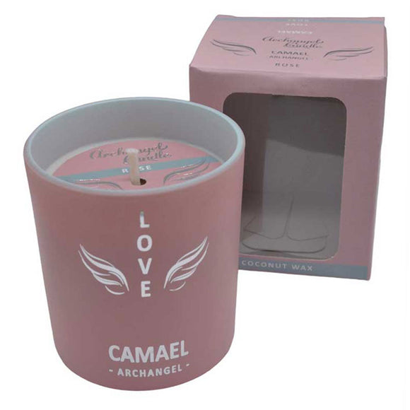 Archangel Camael (Love) Jar Candle - Rose