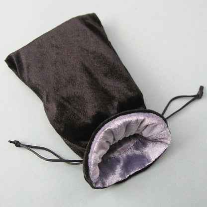 Velvet Tarot Bag (Black and Silver)