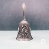 Floral Altar Bell (Pewter Color)